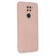 Xiaomi Redmi Note 9 Kılıf Nano içi Kadife Silikon - Pudra