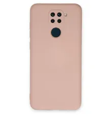 Xiaomi Redmi Note 9 Kılıf Nano içi Kadife Silikon - Pudra