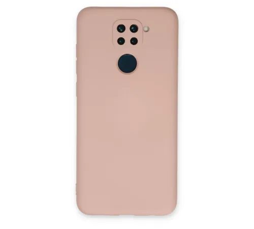 Xiaomi Redmi Note 9 Kılıf Nano içi Kadife Silikon - Pudra