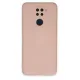 Xiaomi Redmi Note 9 Kılıf Nano içi Kadife Silikon - Pudra