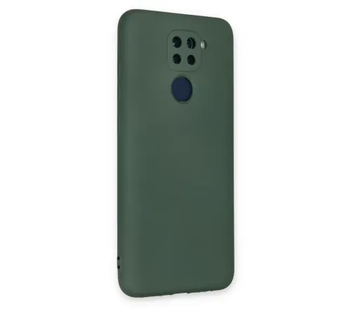 Xiaomi Redmi Note 9 Kılıf Nano içi Kadife Silikon - Koyu Yeşil