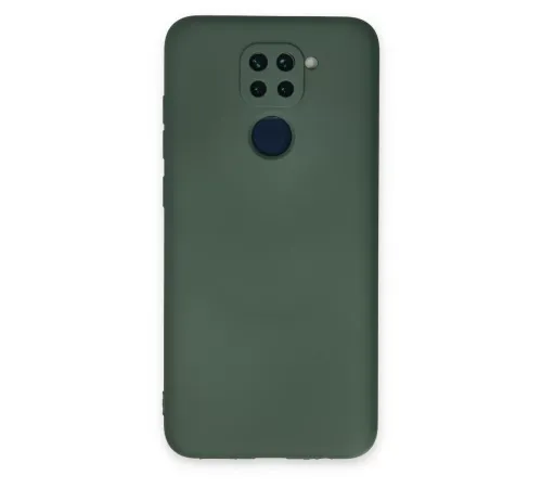 Xiaomi Redmi Note 9 Kılıf Nano içi Kadife Silikon - Koyu Yeşil