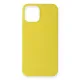 Apple iPhone 12 Mini Kılıf First Silikon - Sarı
