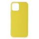 Apple iPhone 12 Mini Kılıf First Silikon - Sarı