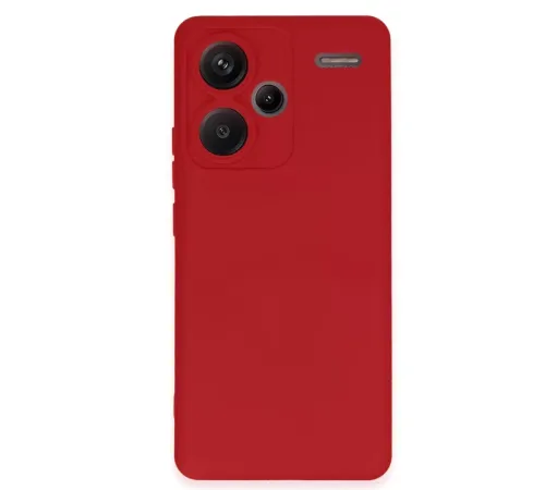 Xiaomi Redmi Note 13 Pro Plus Kılıf Nano içi Kadife Silikon - Kırmızı
