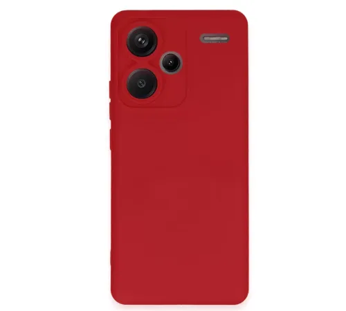 Xiaomi Redmi Note 13 Pro Plus Kılıf Nano içi Kadife Silikon - Kırmızı