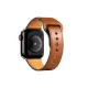 Apple Watch 38mm KR415 Luaz Deri Kordon - Kahverengi