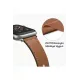 Apple Watch 38mm KR415 Luaz Deri Kordon - Lacivert