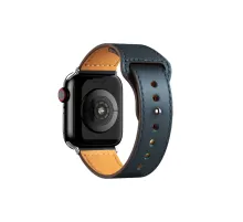 Apple Watch 38mm KR415 Luaz Deri Kordon - Lacivert