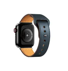 Apple Watch 38mm KR415 Luaz Deri Kordon - Lacivert