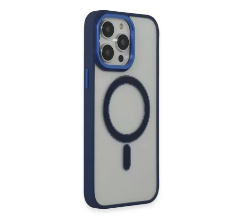Apple iPhone 14 Pro Kılıf Room Magneticsafe Silikon - Lacivert
