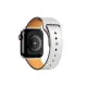 Apple Watch 38mm KR415 Luaz Deri Kordon - Beyaz