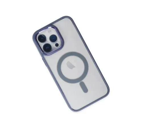Apple iPhone 14 Pro Max Kılıf Room Magneticsafe Silikon - Sierra Blue