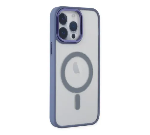 Apple iPhone 14 Pro Max Kılıf Room Magneticsafe Silikon - Sierra Blue