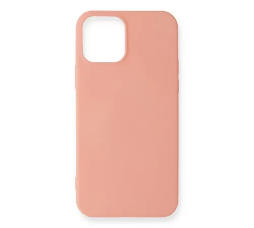 Apple iPhone 12 Mini Kılıf First Silikon - Pudra