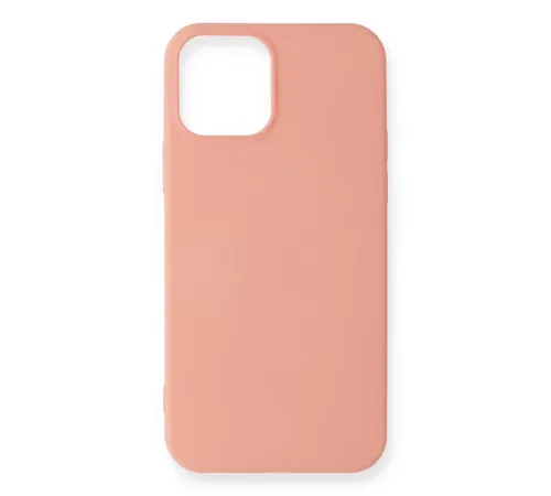 Apple iPhone 12 Mini Kılıf First Silikon - Pudra