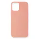 Apple iPhone 12 Mini Kılıf First Silikon - Pudra