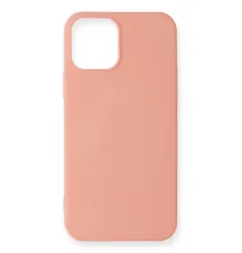 Apple iPhone 12 Mini Kılıf First Silikon - Pudra