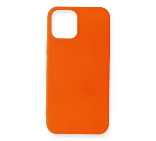 Apple iPhone 12 Mini Kılıf First Silikon - Turuncu