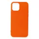 Apple iPhone 12 Mini Kılıf First Silikon - Turuncu