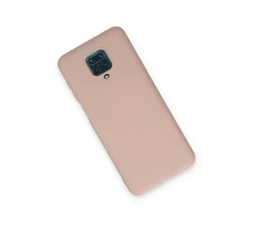 Xiaomi Redmi Note 9 Pro Kılıf Nano içi Kadife Silikon - Pudra
