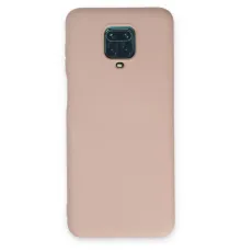 Xiaomi Redmi Note 9 Pro Kılıf Nano içi Kadife Silikon - Pudra