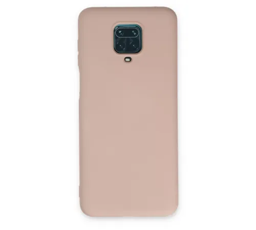 Xiaomi Redmi Note 9 Pro Kılıf Nano içi Kadife Silikon - Pudra