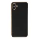 Samsung Galaxy A04E Kılıf Volet Silikon - Siyah