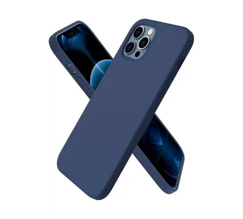 Apple iPhone 12 Pro Kılıf First Silikon - Lacivert