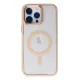Apple iPhone 14 Pro Max Kılıf Room Magneticsafe Silikon - Pudra