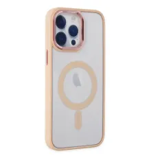 Apple iPhone 14 Pro Max Kılıf Room Magneticsafe Silikon - Pudra