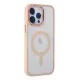 Apple iPhone 14 Pro Max Kılıf Room Magneticsafe Silikon - Pudra