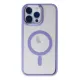 Apple iPhone 14 Pro Max Kılıf Room Magneticsafe Silikon - Lila
