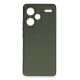 Xiaomi Redmi Note 13 Pro Plus Kılıf Nano içi Kadife Silikon - Koyu Yeşil