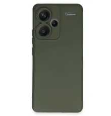 Xiaomi Redmi Note 13 Pro Plus Kılıf Nano içi Kadife Silikon - Koyu Yeşil