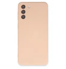 Samsung Galaxy S21 Kılıf Nano içi Kadife Silikon - Pudra