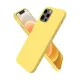 Apple iPhone 12 Pro Kılıf First Silikon - Sarı