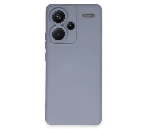 Xiaomi Redmi Note 13 Pro Plus Kılıf Nano içi Kadife Silikon - Gri