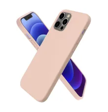 Apple iPhone 12 Pro Kılıf First Silikon - Pudra