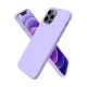 Apple iPhone 12 Pro Max Kılıf First Silikon - Lila