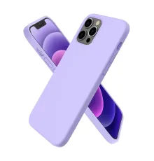 Apple iPhone 12 Pro Max Kılıf First Silikon - Lila