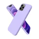 Apple iPhone 12 Pro Max Kılıf First Silikon - Lila