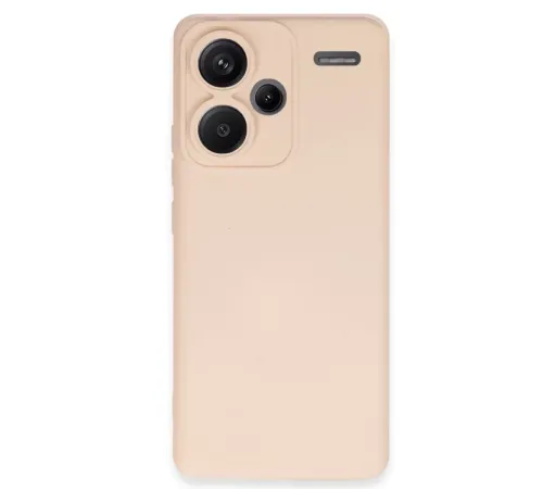 Xiaomi Redmi Note 13 Pro Plus Kılıf Nano içi Kadife Silikon - Pudra