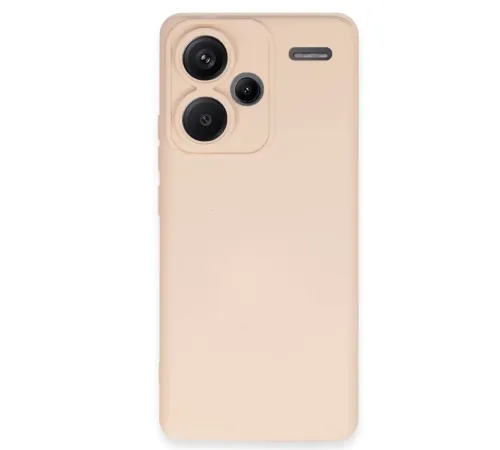 Xiaomi Redmi Note 13 Pro Plus Kılıf Nano içi Kadife Silikon - Pudra