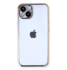 Apple iPhone 14 Kılıf Lensli Silikon - Gold