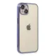 Apple iPhone 14 Kılıf Lensli Silikon - Mor