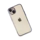 Apple iPhone 14 Kılıf Lensli Silikon - Mor