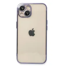 Apple iPhone 14 Kılıf Lensli Silikon - Mor