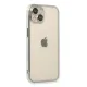 Apple iPhone 14 Kılıf Lensli Silikon - Gümüş
