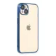 Apple iPhone 14 Kılıf Lensli Silikon - Açık Mavi